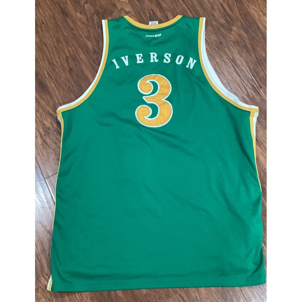 Reebok Allen Iverson 2XL Bethel Bruins High School Jersey Vintage Throwback